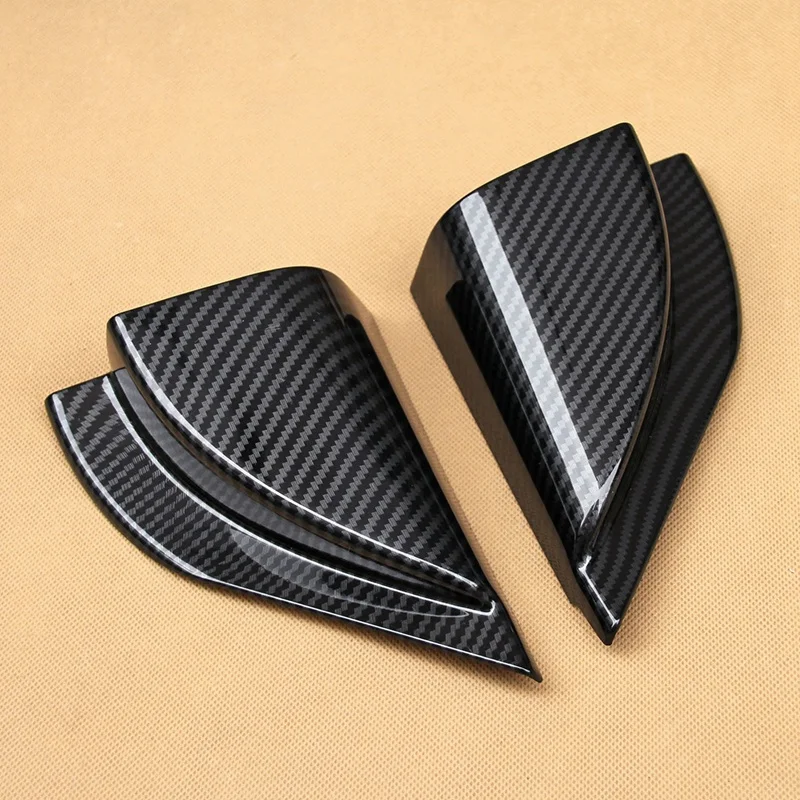 Carbon Fiber Look Overlay For Mitsubishi Eclipse Cross 2018 2019 Interior Cover Car Door Window A-Pillar Trims