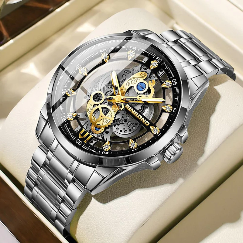 Новинка 2024 мужские часы UTHAI Аутентичные Роскошные модные светящиеся