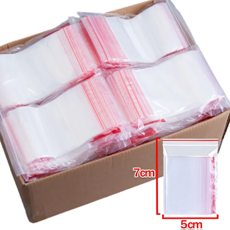 

Прозрачные герметичные пакеты на молнии из ПЭ 100/500 шт