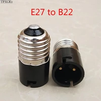 1 pcs lamp adapter black e27 to b22 base led light lamp bulb fireproof material adapter converter socket change