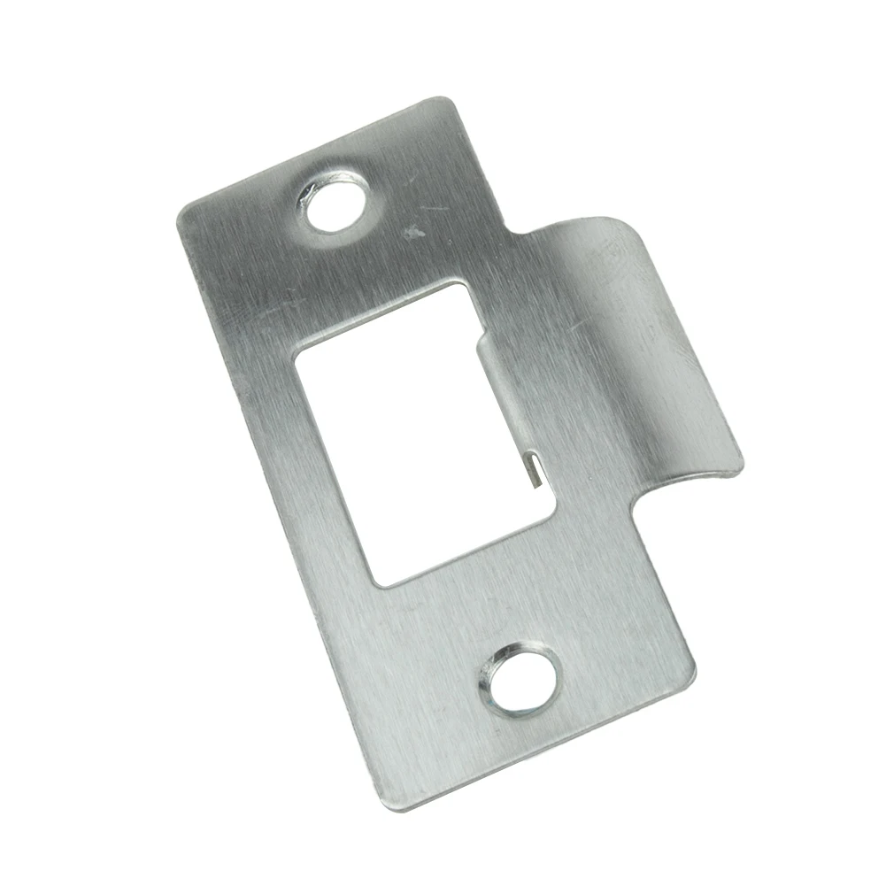 

5/10pcs Standard Tubular Latch Replacement Striker Plate Nickel Plated Bathroom Lock Accessories For Swinging Doors
