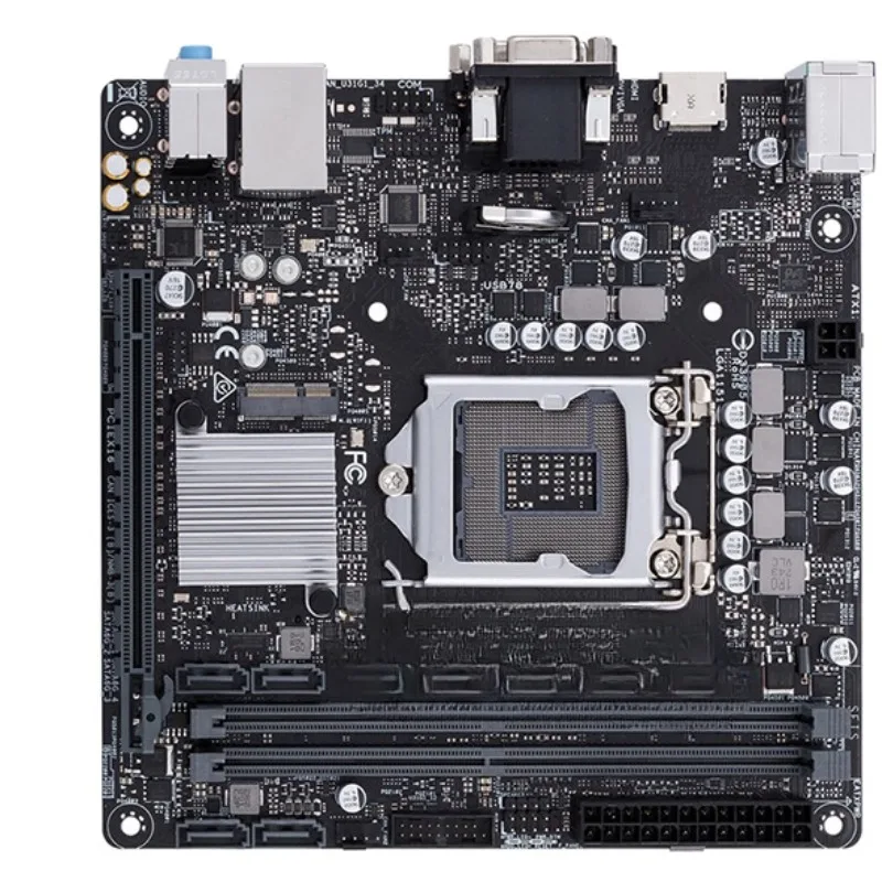 Фото Детали для зарядки 1151-контактная основная плата ASUS PRIME H310I-PLUS R2.0 H310 VGA M.2 17x17см №1
