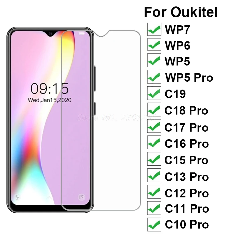 2-1 шт. стекло для Oukitel C19 C18 C17 C16 C15 C13 C12 C11 C10 Pro защита для экрана закаленное стекло для Oukitel WP7 WP6 WP5 Pro пленка