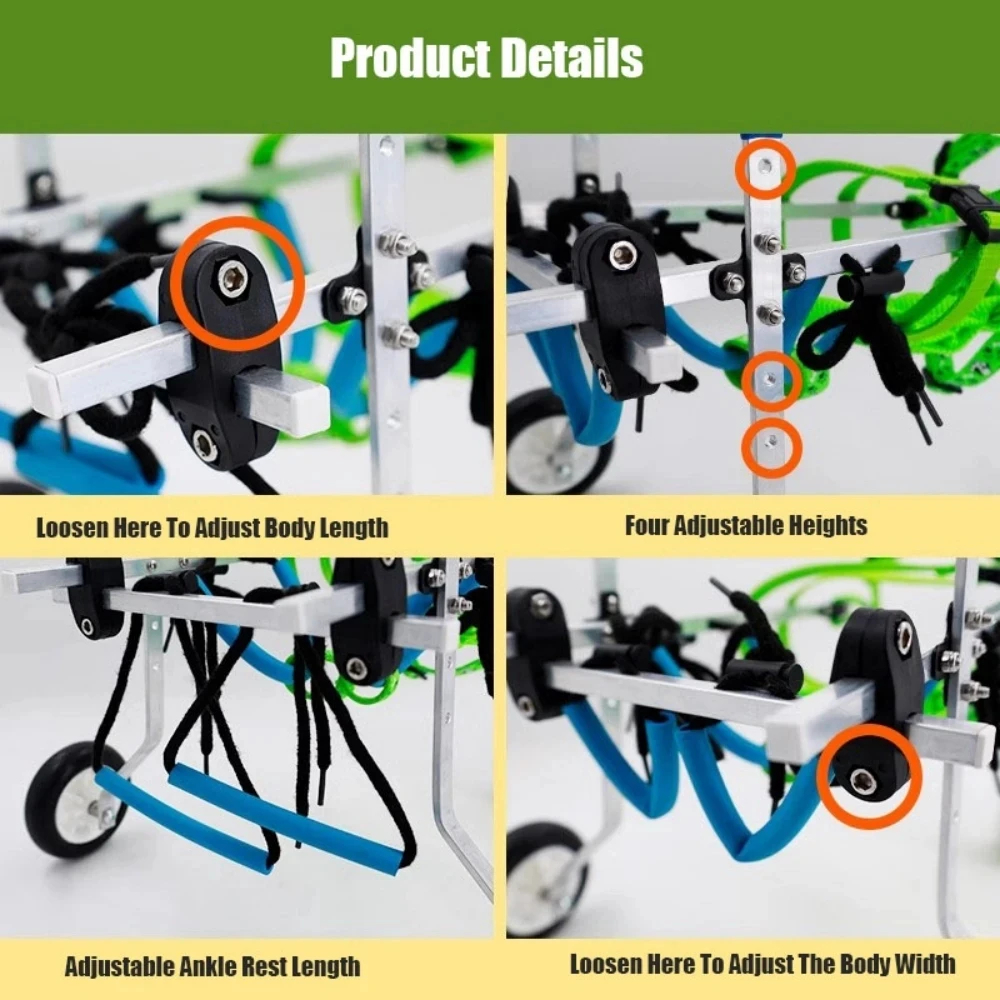 Инвалидная коляска для собак поддержка заднего ног маленьких домашних животных