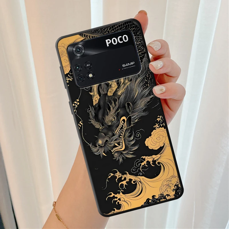 Чехол для Xiaomi Poco F8 X3 X4 X5 X7 Pro F1 M3 M4 M7 Pro C61 M5 C50 C75 C71 F3, чехол для телефона с изображением дракона (art.: 3920d99133d2c) - 3920d99133d2c