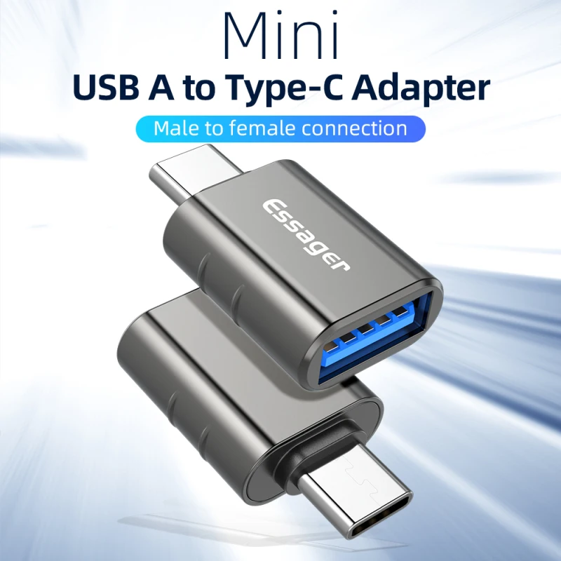 

USB Type C OTG Adapter USB 3.0 To USB C Male Converter For Samsung S20 Mi 9 10 USB-C Female Connector