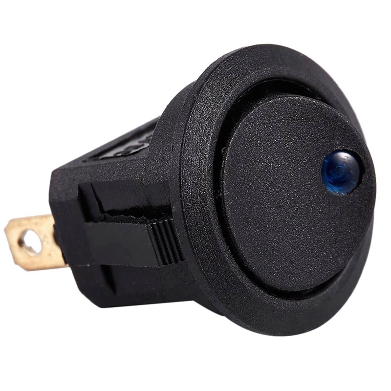 4X12V светодиодный инвертор качающийся кулисный переключатель круглый SPST ВКЛ-ВЫКЛ