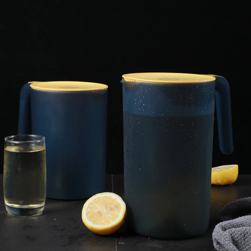 

Plastic Cold Water Bottle Kettle Tea Lid Clear Container Glass Pitcher Juice Jug