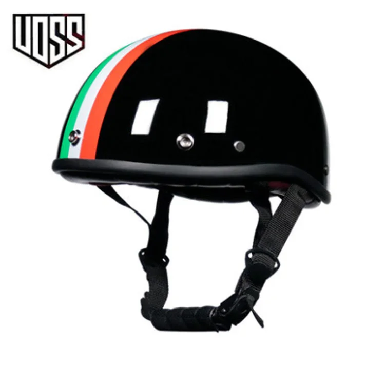 

Мотоциклетный шлем в горошек, винтажный полулицевой мотошлем в стиле ретро, для скутеров