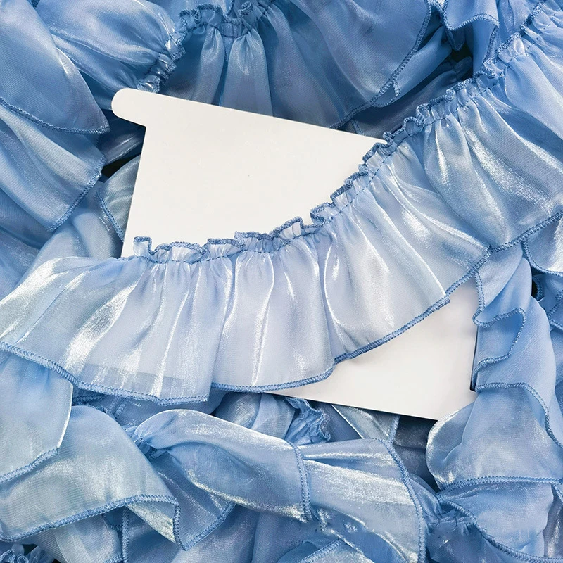 5 м перламутровые атласные плиссированные кружевные оборки аксессуары сделай