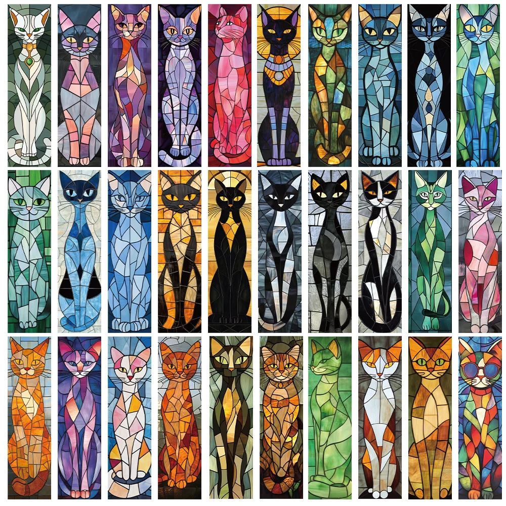 

Бумажные закладки-кошки