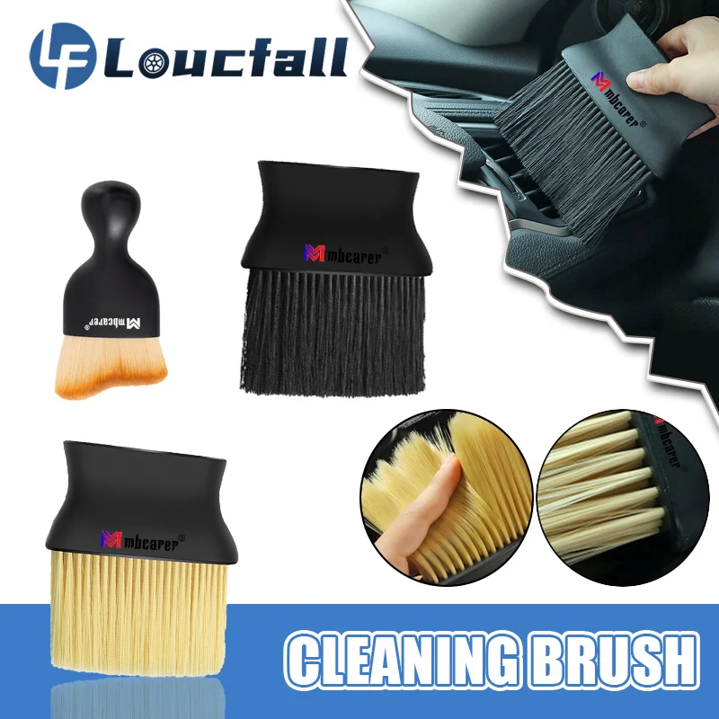 

Car Interior Nylon Cleaning Soft Brush Dashboard Air Conditioner Outlet Detail Cleaning Brush Gap Dust Removal Articles for Cars