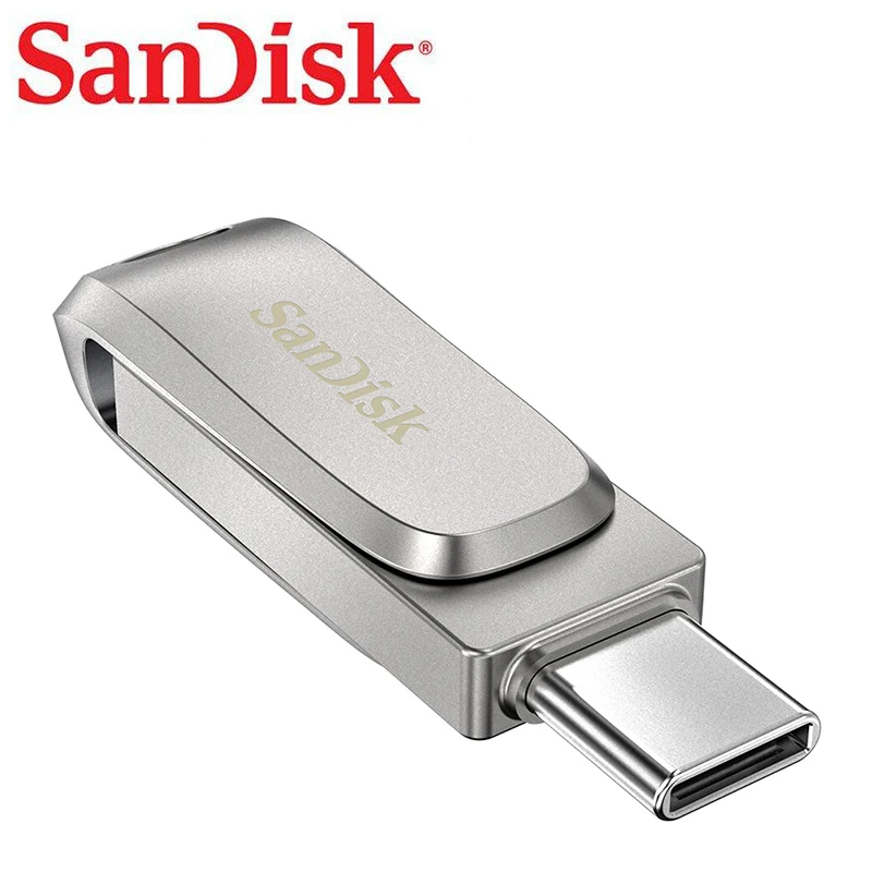 

Sandisk Ultra Dual Drive Luxe USB Type C 128GB 64GB Flash Drive 2 in 1 Pendrive 256GB 1TB USB 3.1 Metal Type C Pen Drive Stick