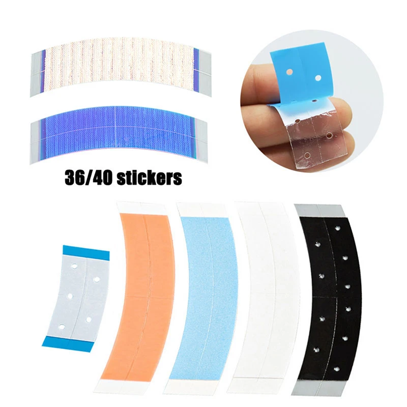 

36/40 шт., водонепроницаемые Двусторонние ленты для наращивания волос