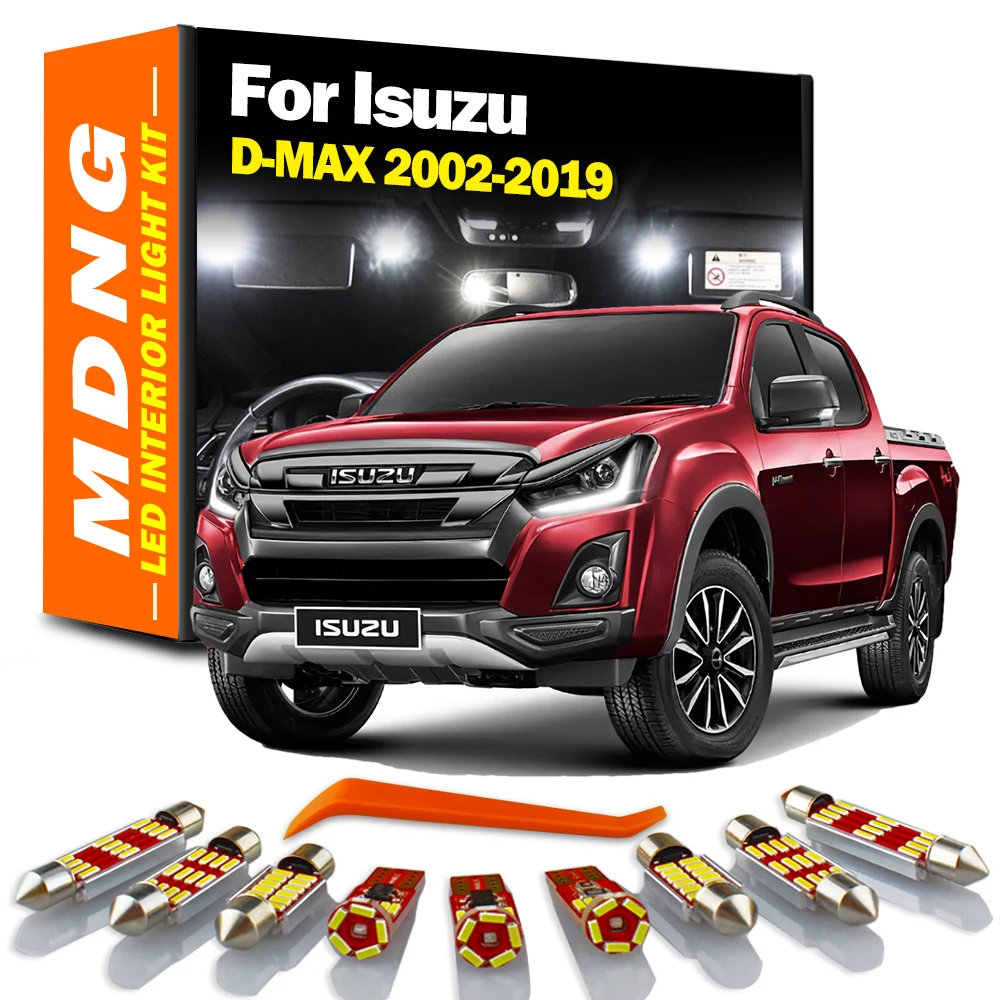 

MDNG 7 шт. светодиодная интерьерная с Canbus Dome светильник Kit для Isuzu D-MAX D MAX Dmax I II 2002-2015 2016 2017 2018 2019 Автомобильные светодиодные лампы