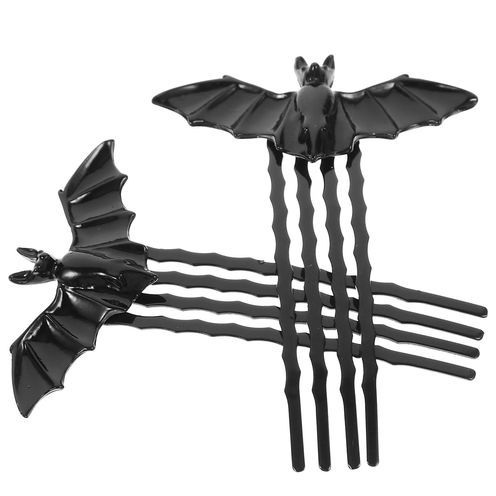 

2pcs Halloween Hair Combs Bat Shape Hairpin Combs Party Headwear Hair Accessories for Carnival Costume
