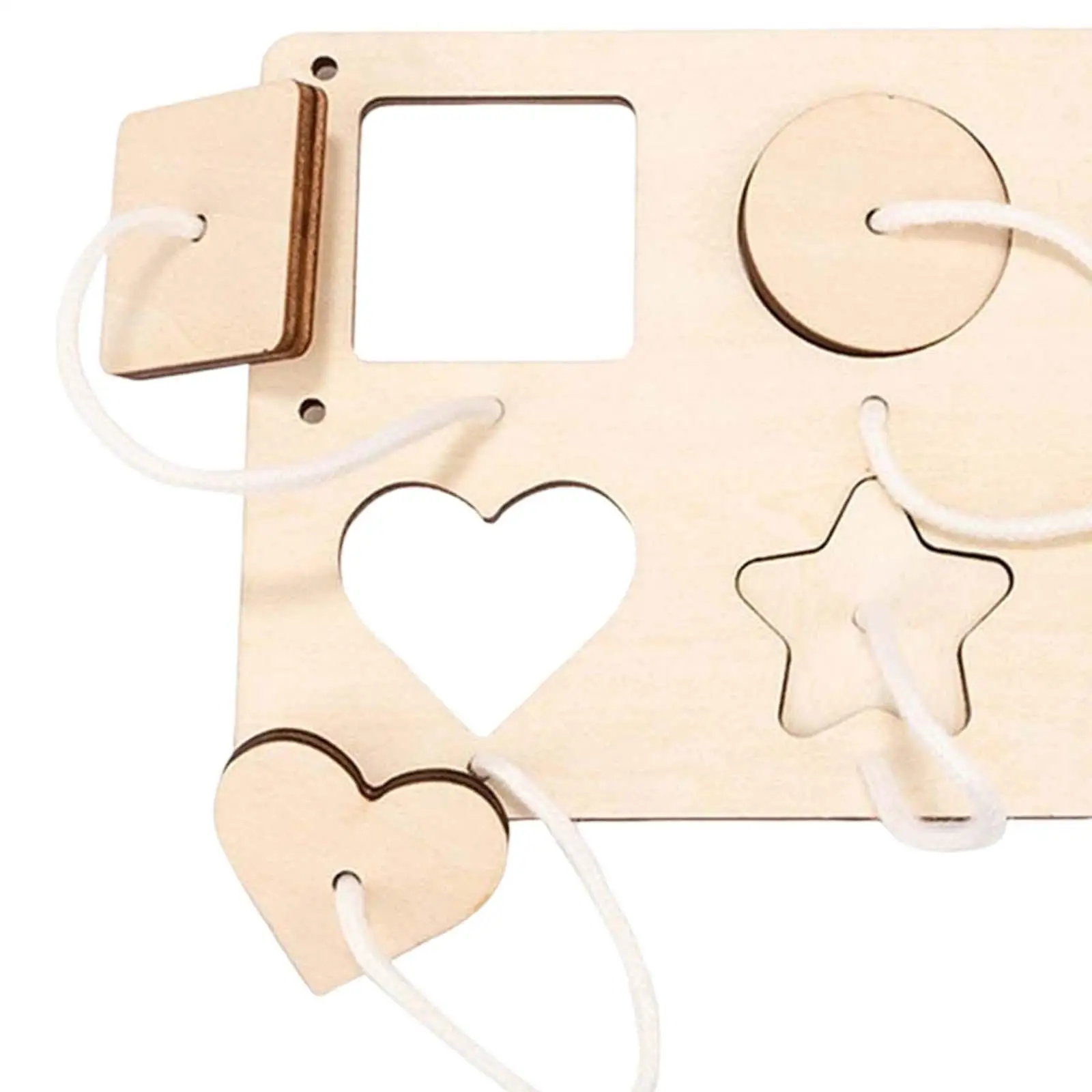 

2xMontessori Busy Board DIY Accessories Material Learning for Boys and Girls Shape Matching