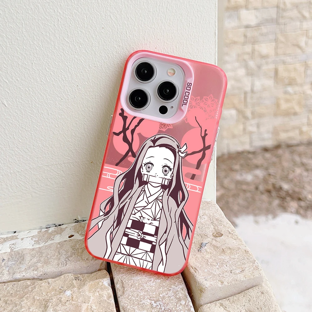Фото Чехол для телефона Kimetsus No Yaiba для iPhone 16, 15, 14, 13, 12, 11 mini Pro Max X XR XSMAX 8 7 Plus, матовая задняя крышка с защитой от падения №3