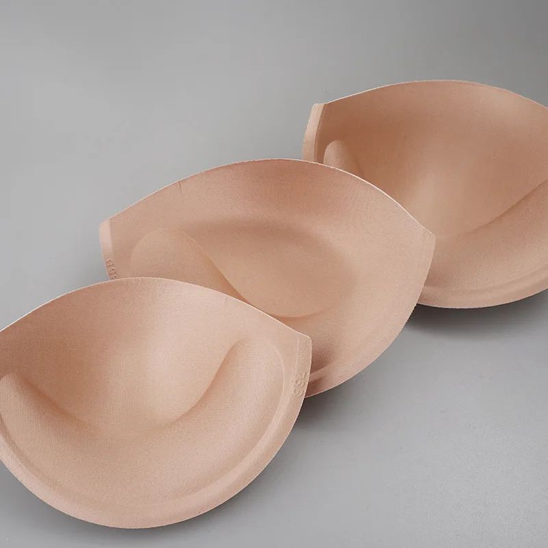 5 пар новых темных телесных чашек 75B 80B 85B 90B Semicircle Push Up Pads Бюстгальтер для