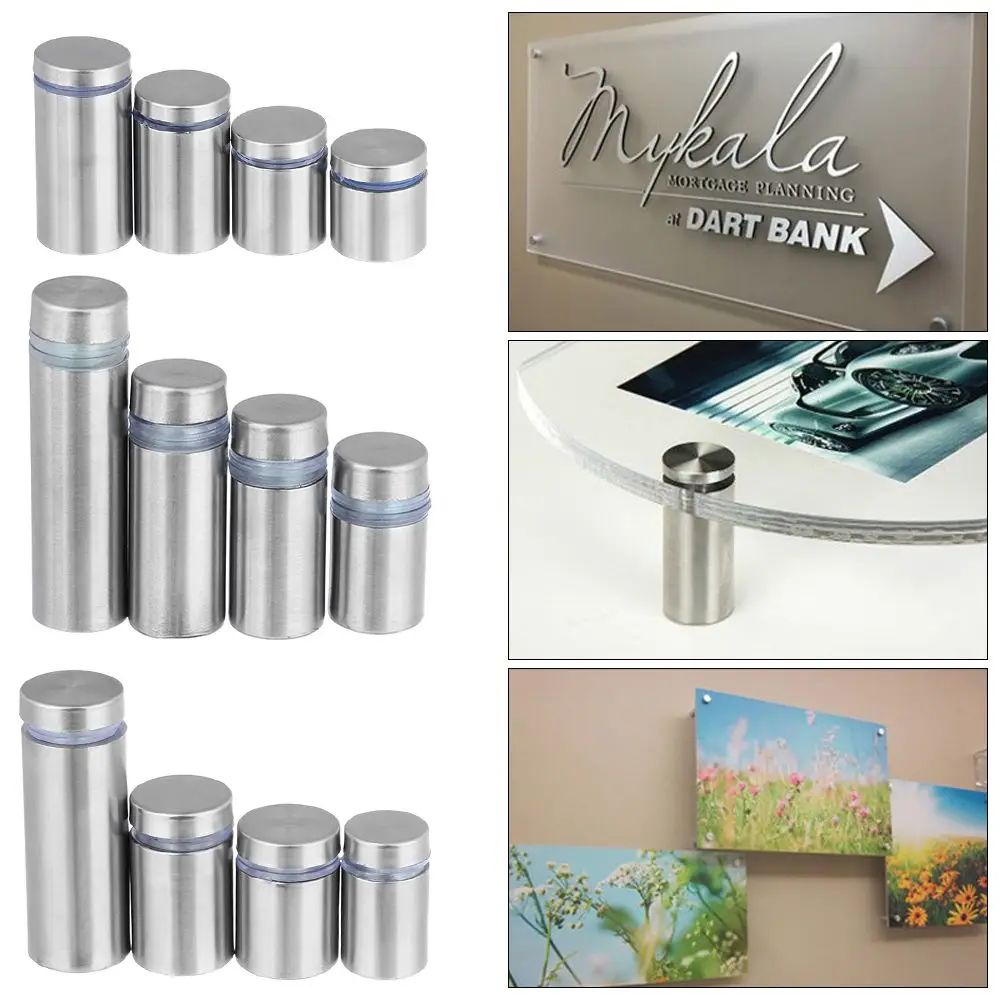 

Steel Spacer Holder Advertisement Standoffs Pin Glass Fasteners Billboard Fixing Screws Advertising Board Fixed Nails