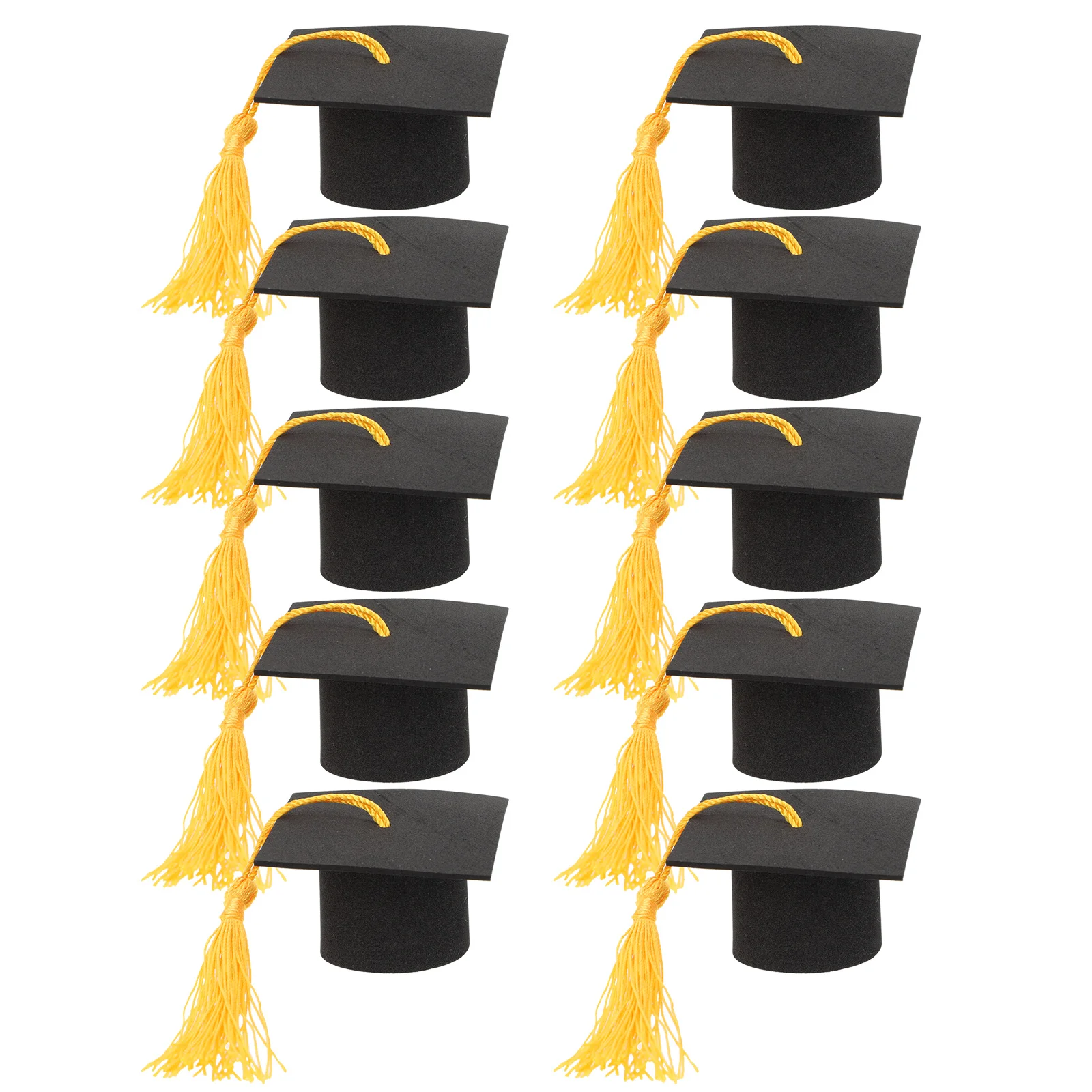 

10pcs Mini Doctoral Caps Models Cake Decorations Theme Party Ornaments