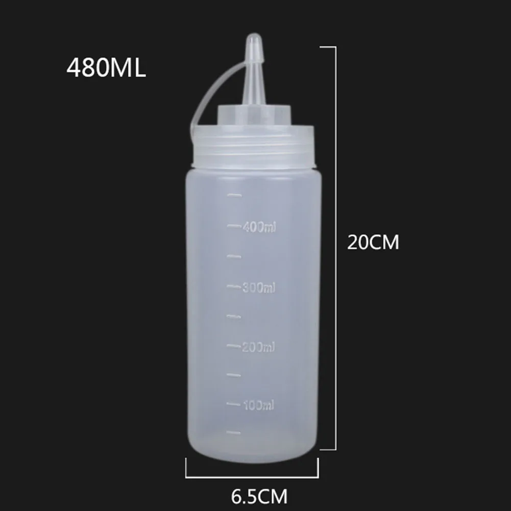 

1Pc Squeeze Squirt Squeeze Condiment Bottles Salad Sauce Dispenser Ketchup Cruet Plastic Salad Bottle Oil Bottle