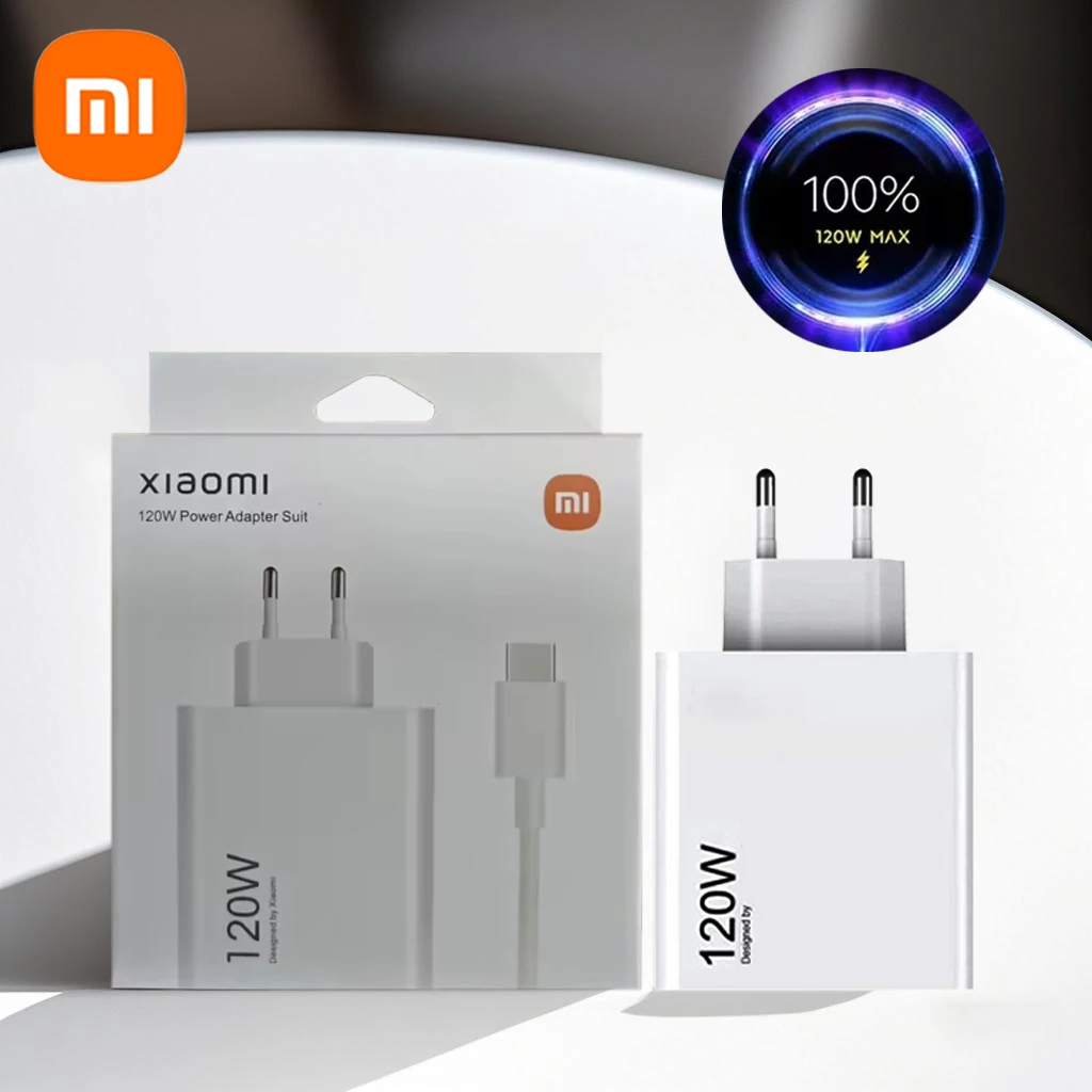 Фото Супер быстрое зарядное устройство Xiaomi 120 Вт, адаптер Turbo Hyper Charge для Mi 15/14/13/11T Ultra Pro Redmi 12C Note 11-14 POCO F6/F7/X7 Pro №1