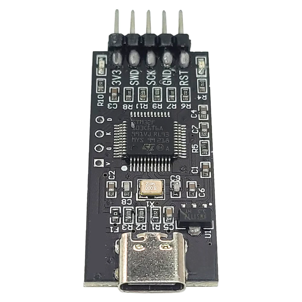 Эмулятор модуля загрузки горелки STM32 для чипа Cortex-M, замена портов JLINK и STLINK 10M SWD CDC TTL, USB TYPE-C (art.: 3920ce29c55ae) - 3920ce29c55ae