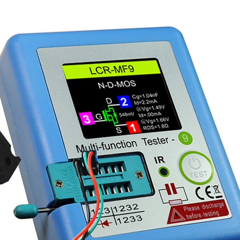 Акция! LCR-MF9 TFT ЖК-дисплей Мультиметр Тестер транзисторов Диод Триод Конденсатор