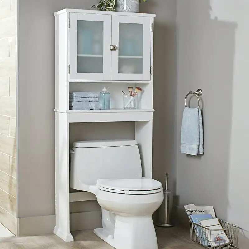 

24.62 in. W Bathroom Space Saver, 3 Tiers, Over the Toilet Storage Cabinet,