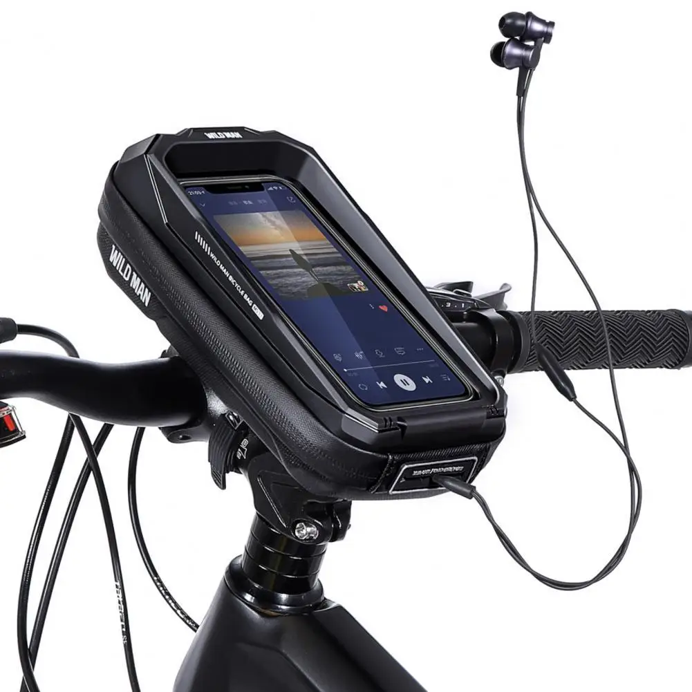 

Anti-deform Unique Ergonomic Sensitive Touch Cycling Front Bag TPU Front Tube Bag Shockproof for Mountain Bike