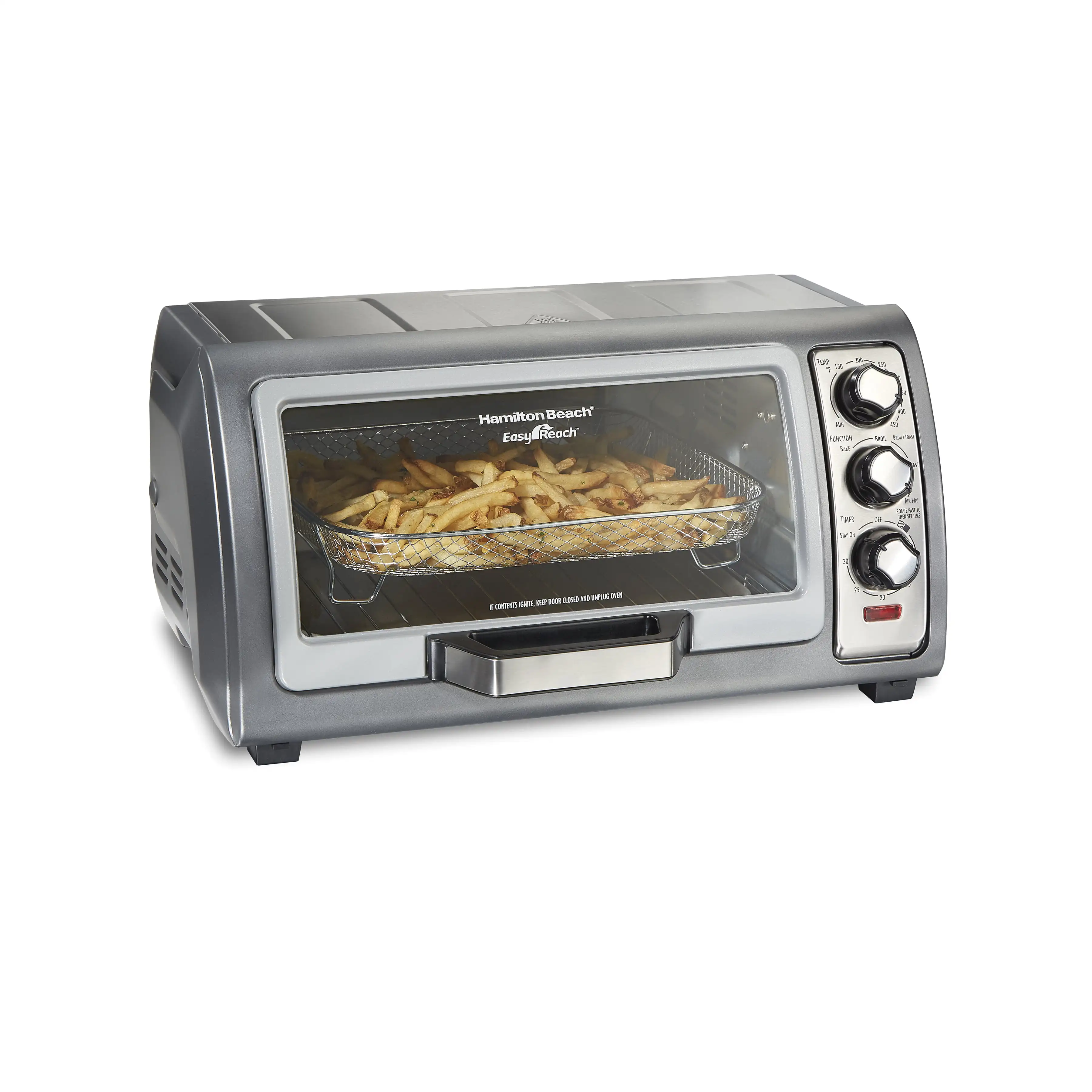 

Sure Crisp Air Fryer Toaster Oven, 6 Slice, Stainless Steel, 31523