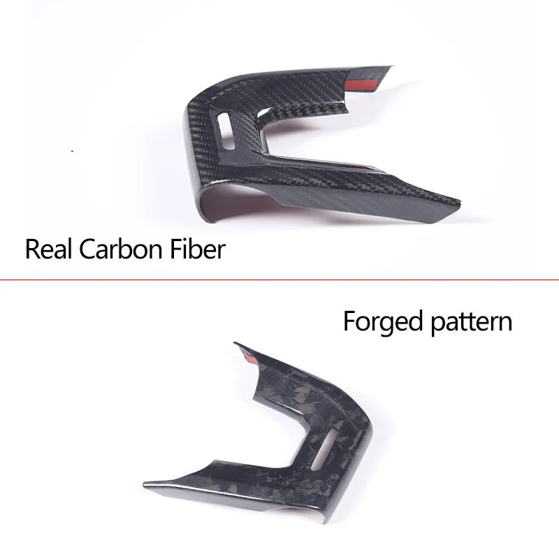 Настоящее углеродное волокно автомобильный Стайлинг декоративная рамка на руль