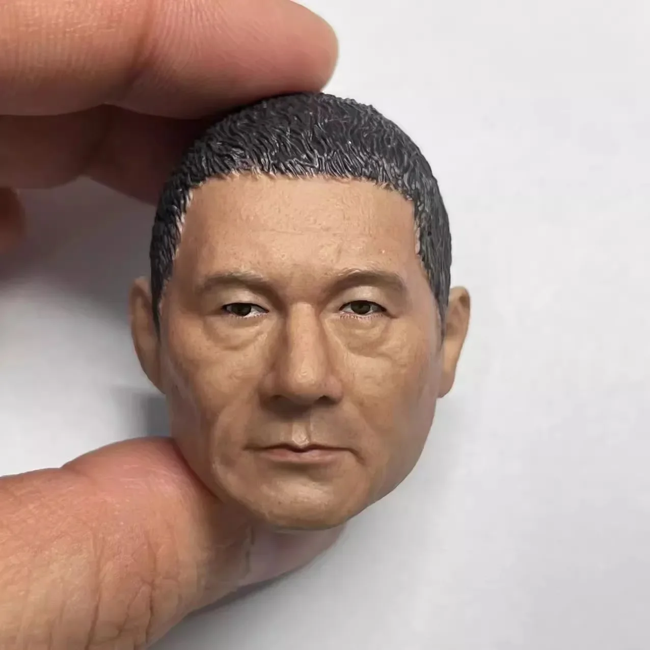 Фото 1/6 масштаб Япония Yakuza Takeshi Kitano голова лепка самурай Oda Nobunaga голова резьба модель для 12 дюймов фигурки игрушки подарок №3