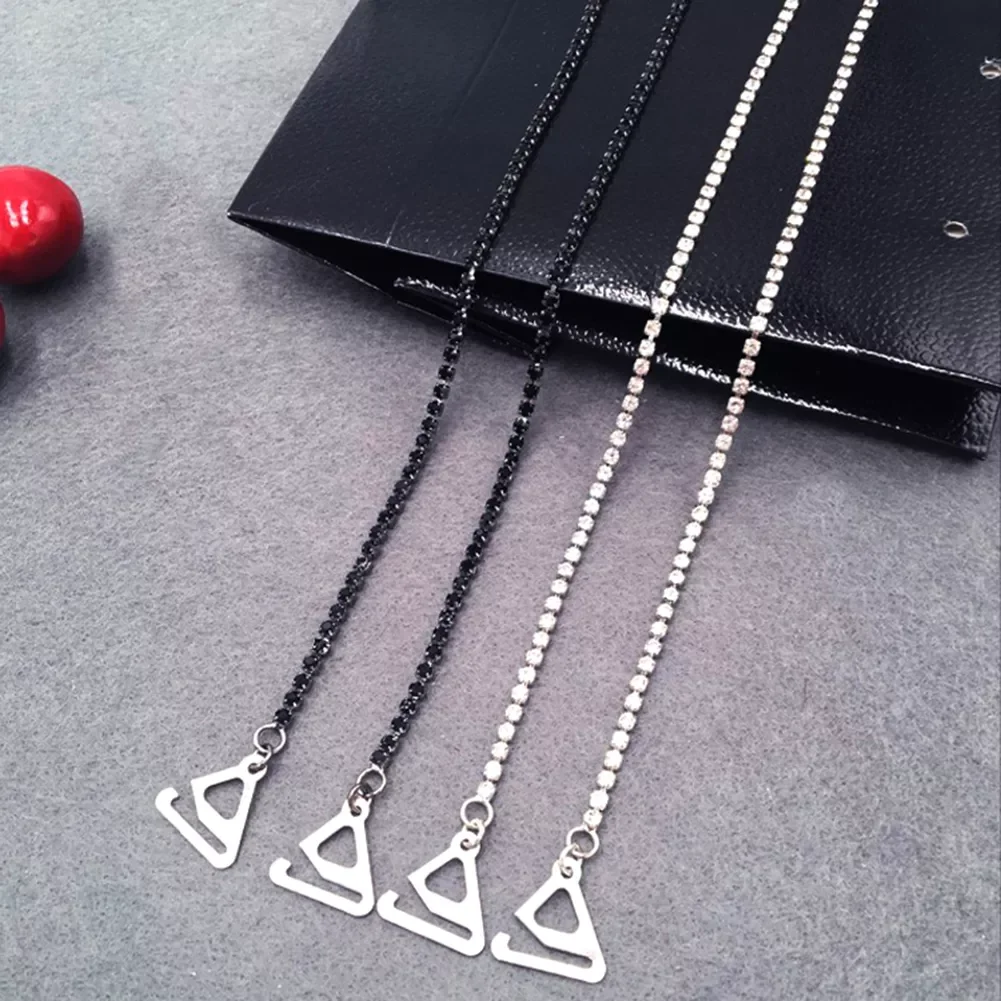 

Fish New Silver Plated Metallic Sexy Rhinestone Bra Straps For Women Elegant Crystal Bra Shoulder Lingerie Accessories