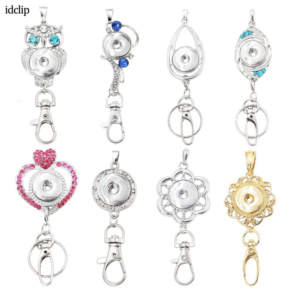 

idclip Office ID Badges Holder Lanyard Necklace Snap Jewelry Charms Pendant Clip