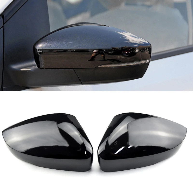 

LHD Gloss Black Car Rearview Side Mirror Cap Cover Accessories For Volkswagen VW Polo 6R 6C 2010-2017 Side Door Mirror Cover