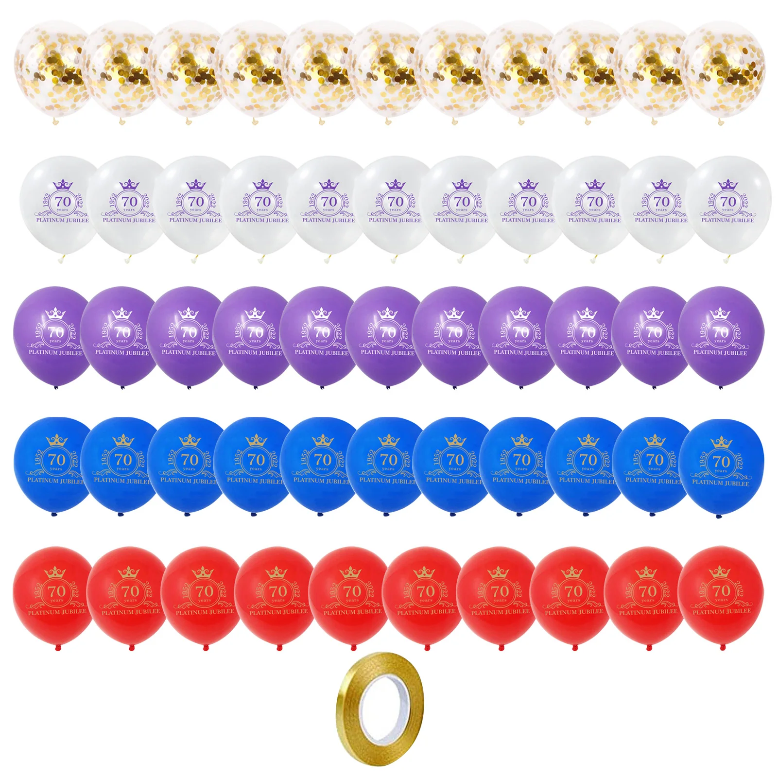 

56 шт., воздушные шары с британским флагом, 56 шт.