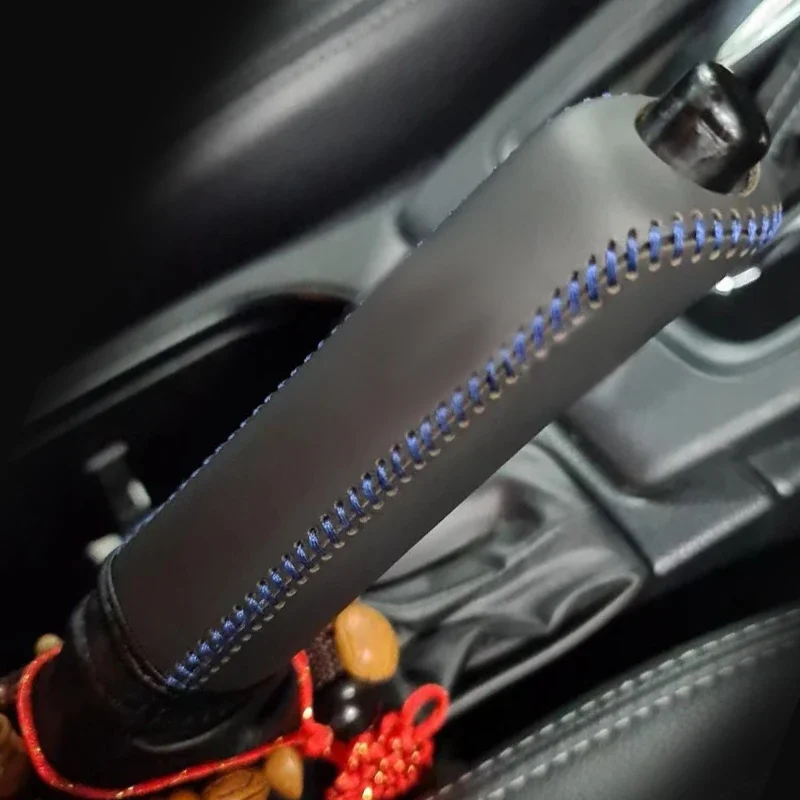 Верхний слой кожаный чехол для ручного тормоза крышка Subaru Legacy Outback XV Crosstrek Forester