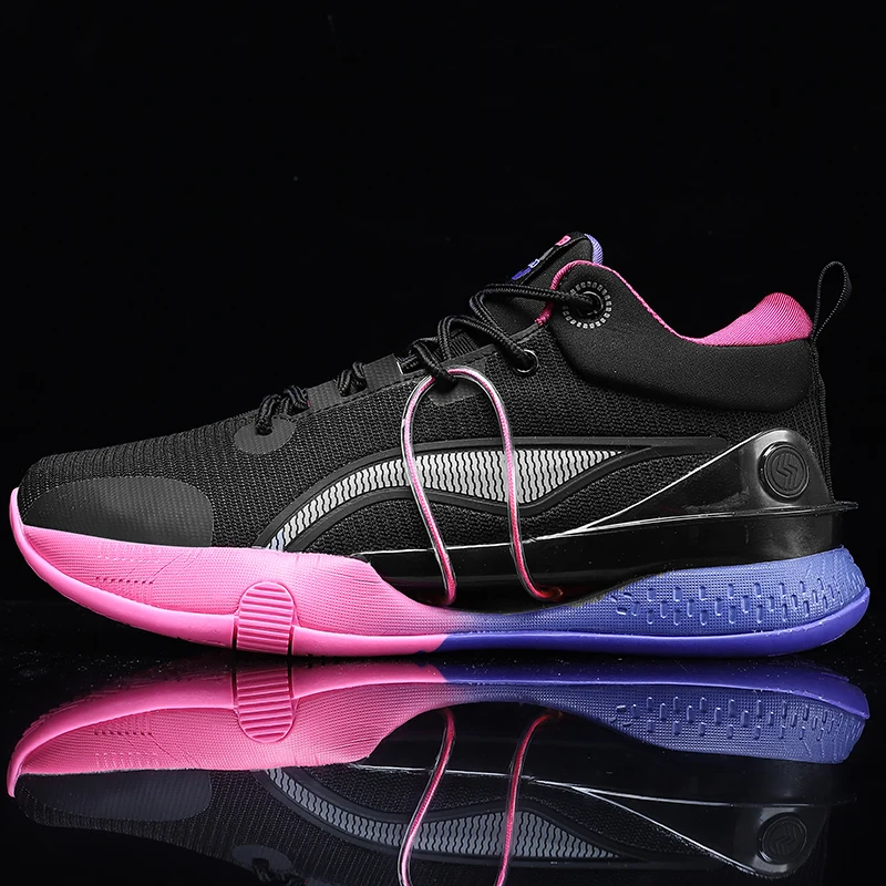 2022 New Basketball Shoes Women Breathable Training Sneakers Non Slip Men Basketball Sneakers Shock-Absorbant Outdoor Trainers