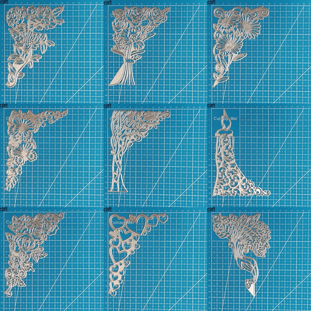 Металлические штампы Lucky Goddess коллекция угловых краев сделай сам скрапбукинг
