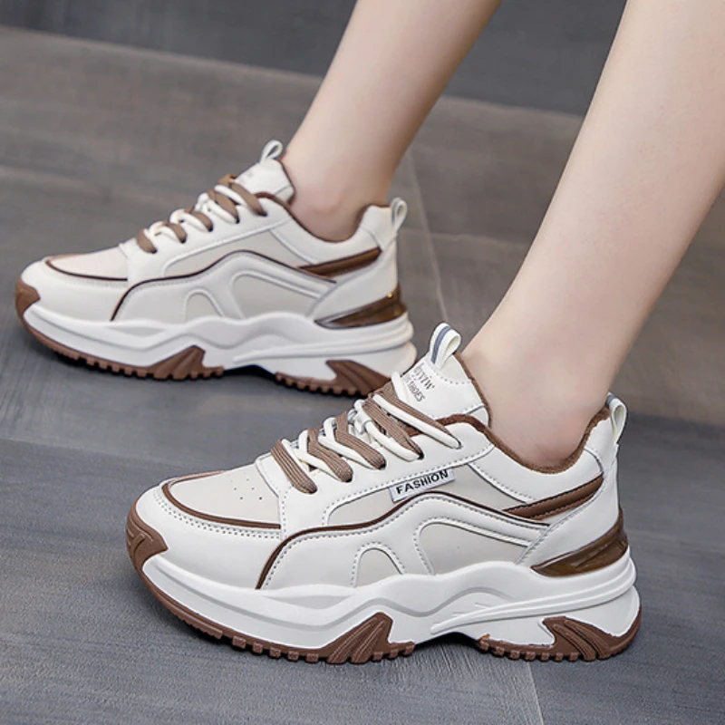 

Женские дышащие кроссовки для бега, повседневная прогулочная обувь на платформе