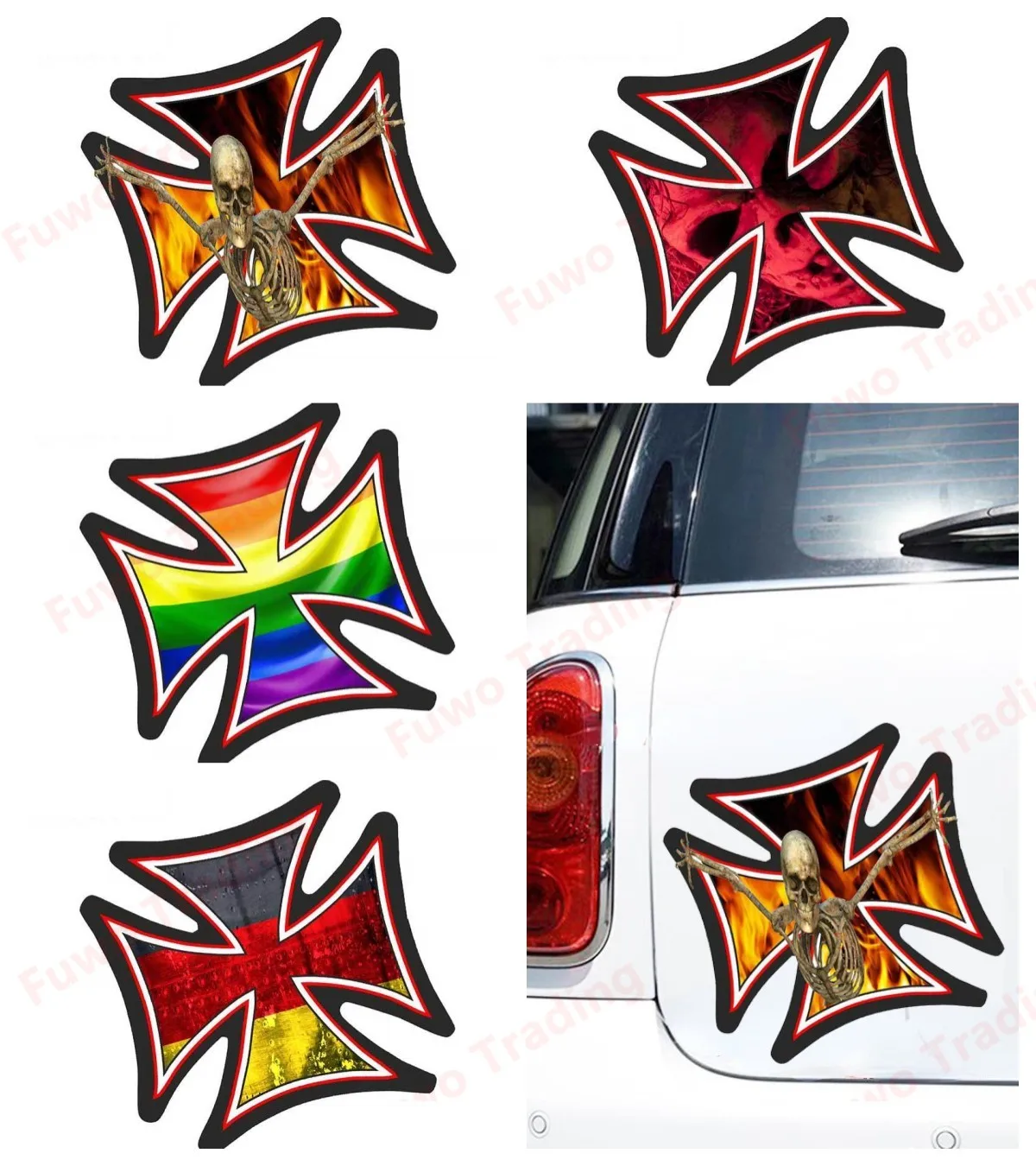 Стильная модная Автомобильная наклейка 765Pro 5 дюймов крысиный стержень Красный