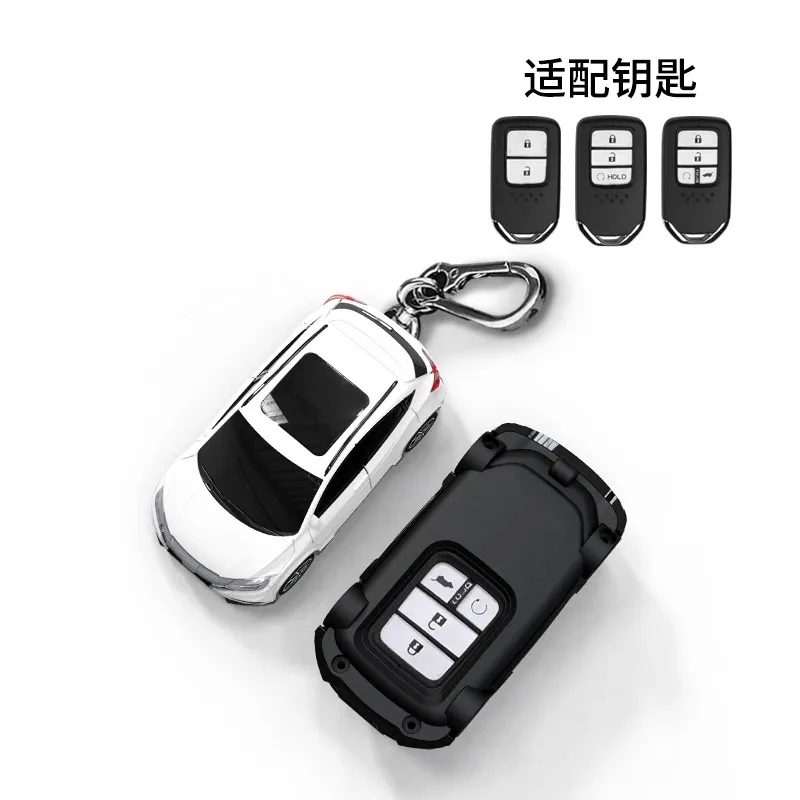 Фото Модель автомобиля Honda VEZEL для Honda Accord EXL Civic Crv Hrv Pilot Ridgeline, чехол для ключей, держатель для ключей, брелок, аксессуары №5