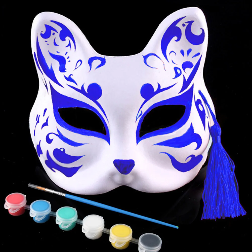 

15 Pcs Pulp Blank Mask The Masquerade Props Decorate DIY Cosplay White Plain Child Accessories Half Face