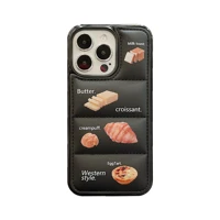 foods dessert case for iphone 11 12 13 pro max mini xs xr x 8 7 6 s plus anti shock soft tpu phone cover bumper shell coque