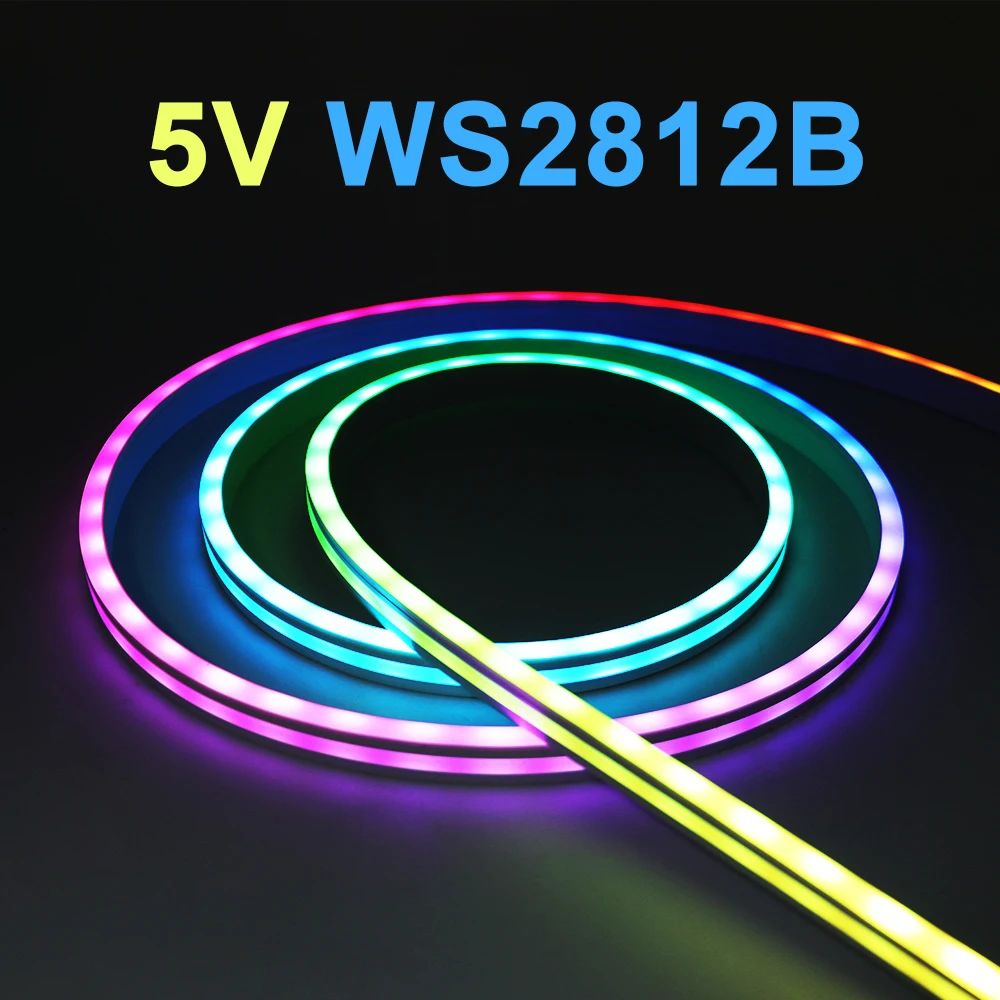 

XUNATA RGB адресная светодиодная лента 5050 60leds/м силиконовая