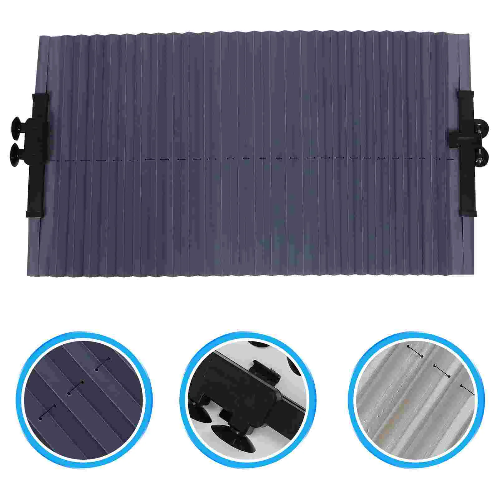 

1PC Foldable Windshield Sunshade Reflective Sun Shield Car Window Visor Suction Cup Sun Shade for Vehicles Autos (46cm)