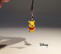 cartoon three dimensional winnie the pooh bb mobile phone small pendant q version cute doll injection molding hand made ornament