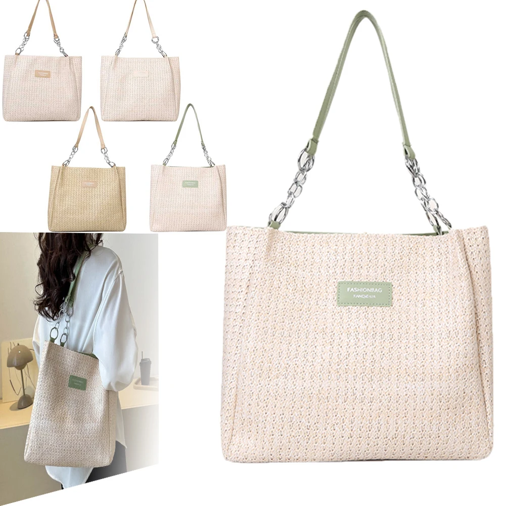 

Модные женские плетеные сумки через плечо, Женская Ретро сумка из искусственной кожи с вырезами в богемном стиле, вязаные сумки, соломенные сумки-тоуты, маленький кошелек